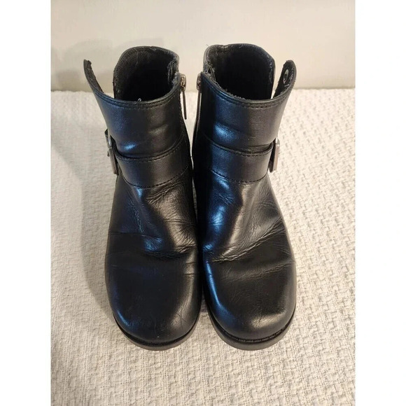 Harley-Davidson Motorcycle Khari Boots Black Leather Ankle Riding Women's 6.5 - Picture 2 of 12